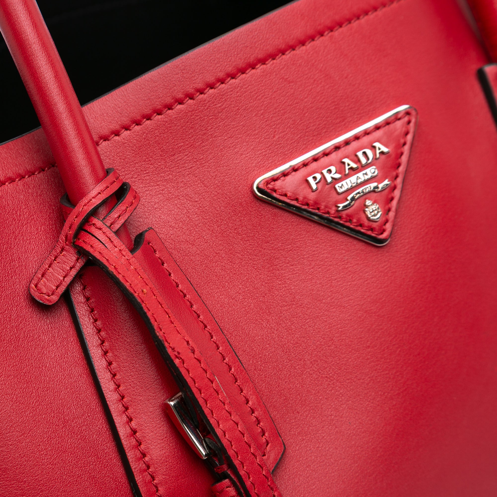 Large City Calf Double Satchel