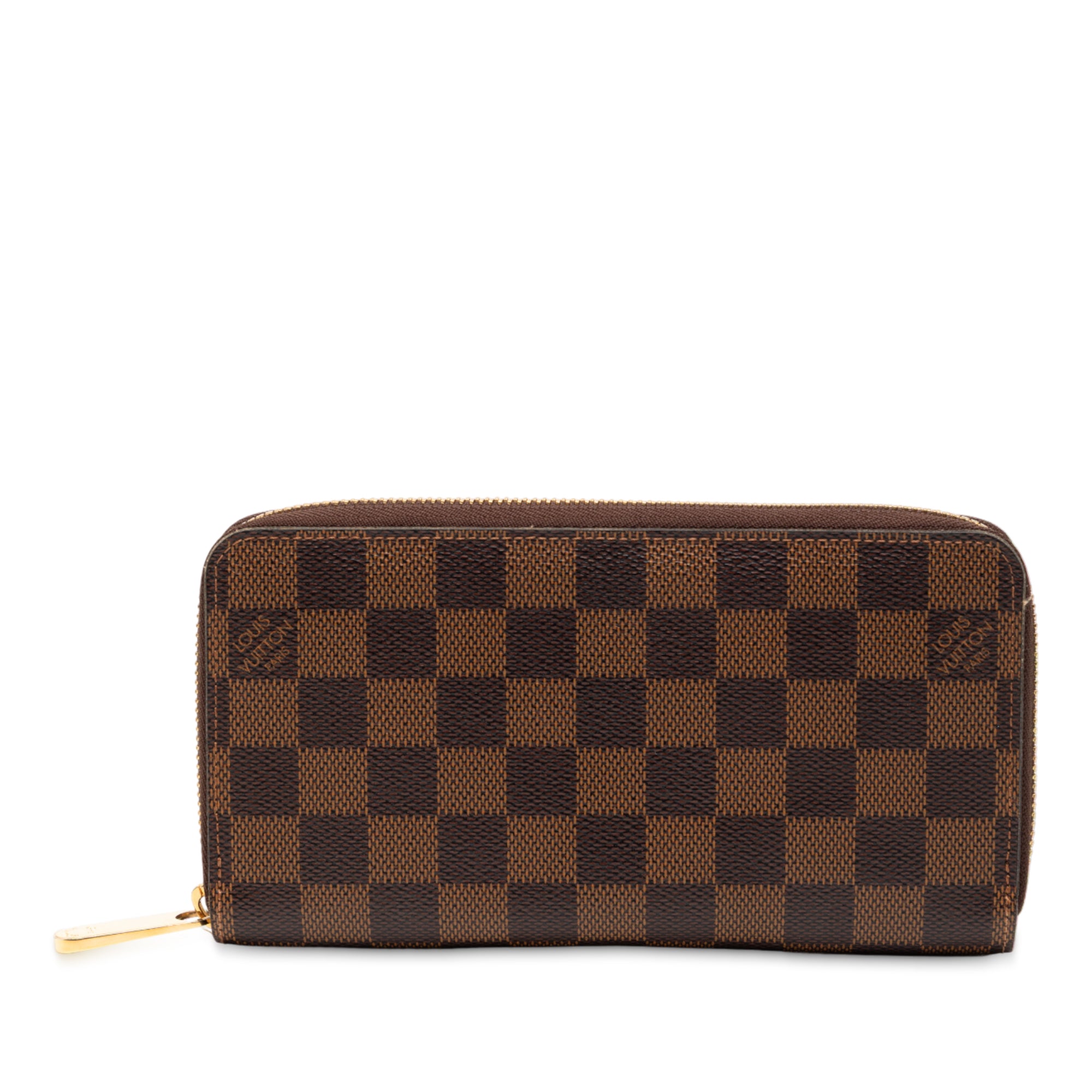 Damier Ebene Zippy Long Wallet