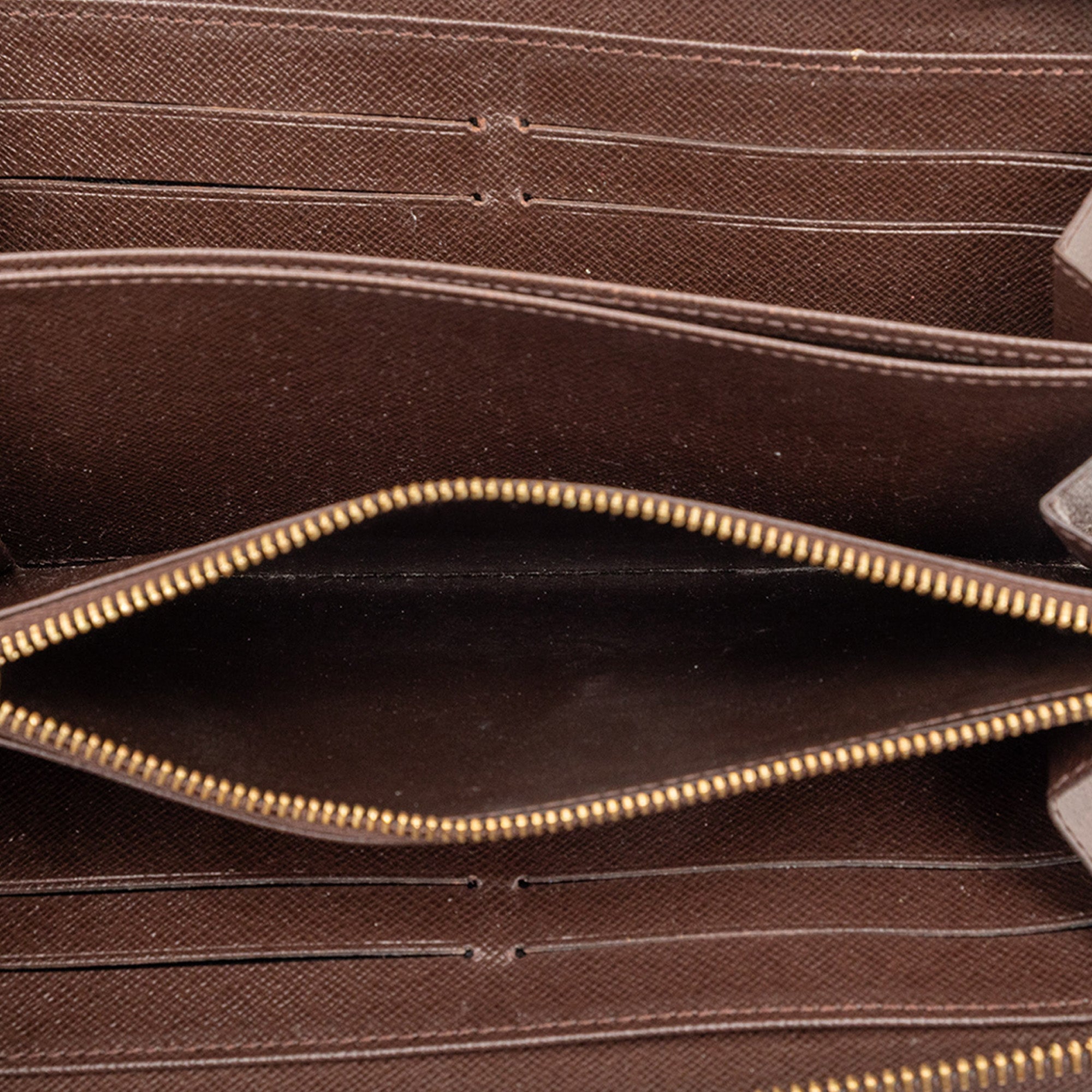 Damier Ebene Zippy Long Wallet