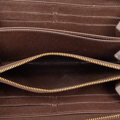 Damier Ebene Zippy Long Wallet