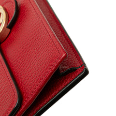 Leather Interlocking G Dollar Wallet on Chain