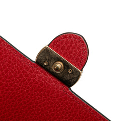Leather Interlocking G Dollar Wallet on Chain