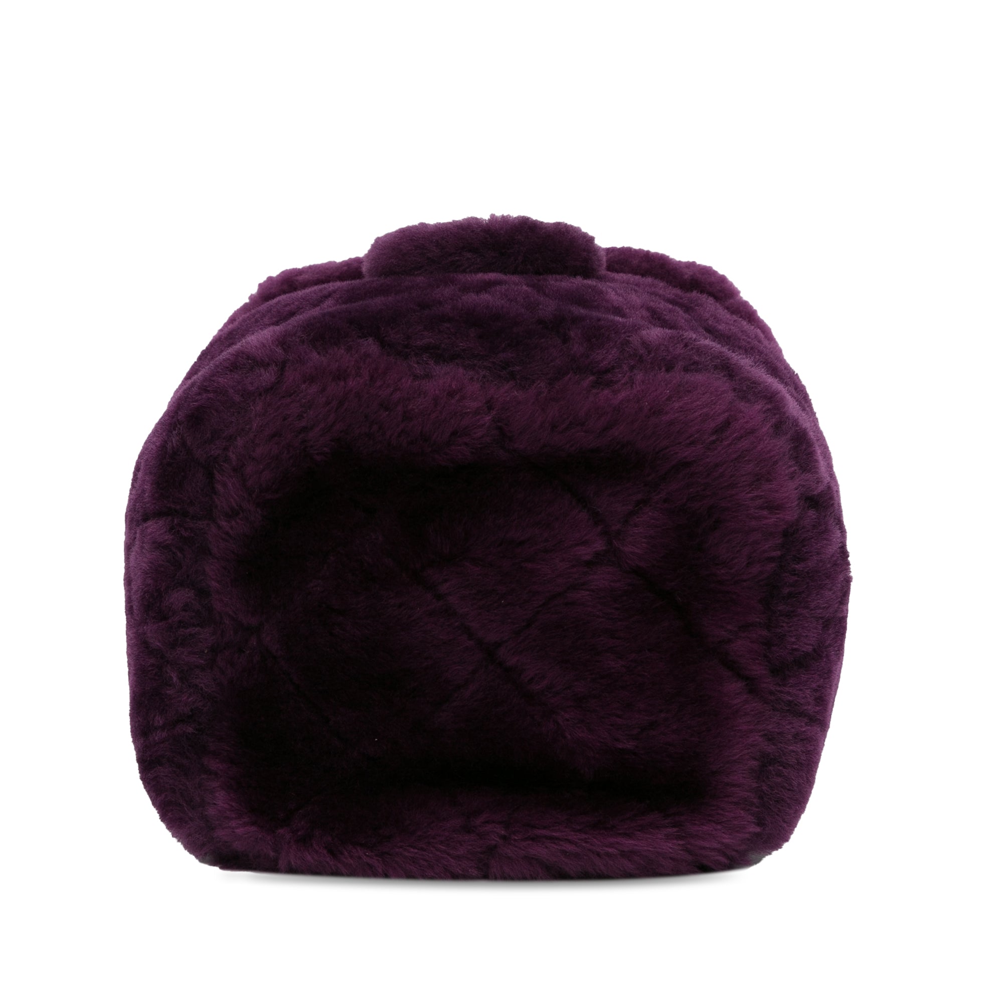 Small Quilted Shearling Vanity Case