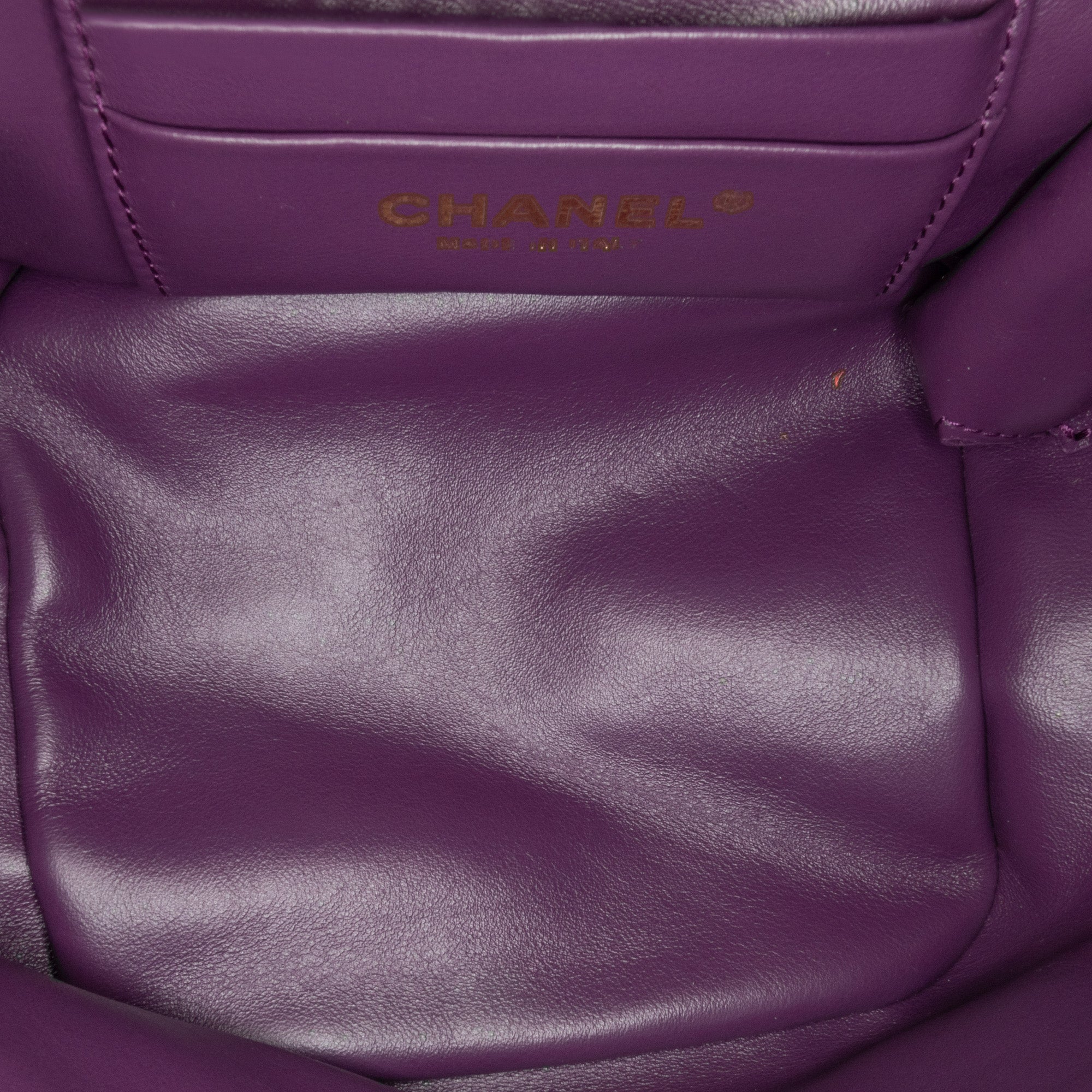 Small Quilted Shearling Vanity Case
