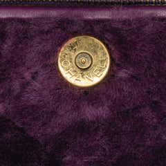 Small Quilted Shearling Vanity Case