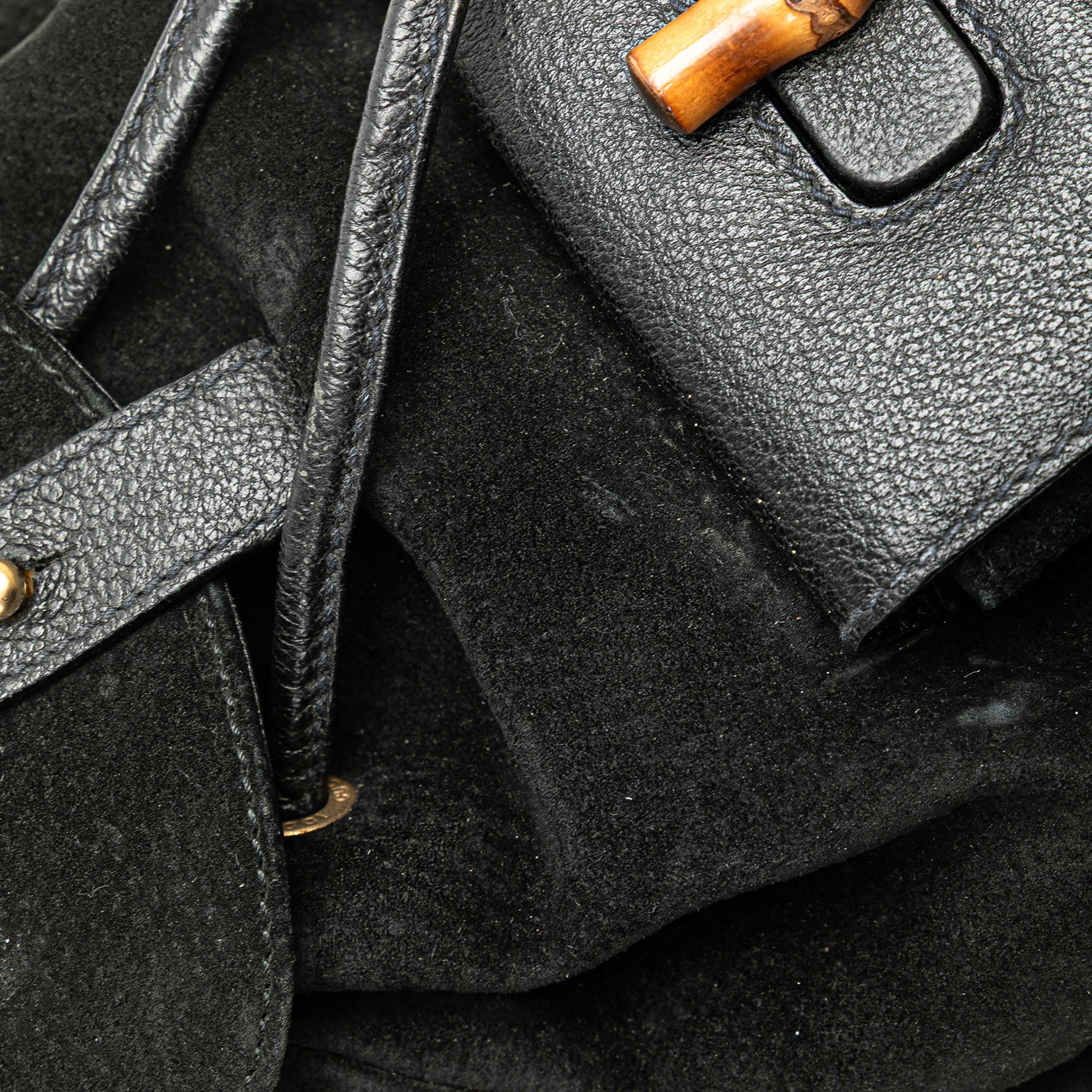 Suede Bamboo Backpack