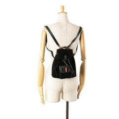 Suede Bamboo Backpack