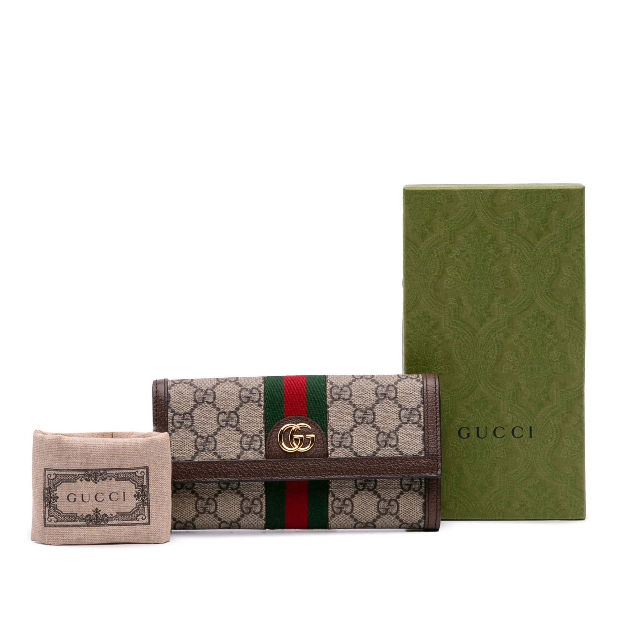 GG Supreme Web Ophidia Continental Wallet