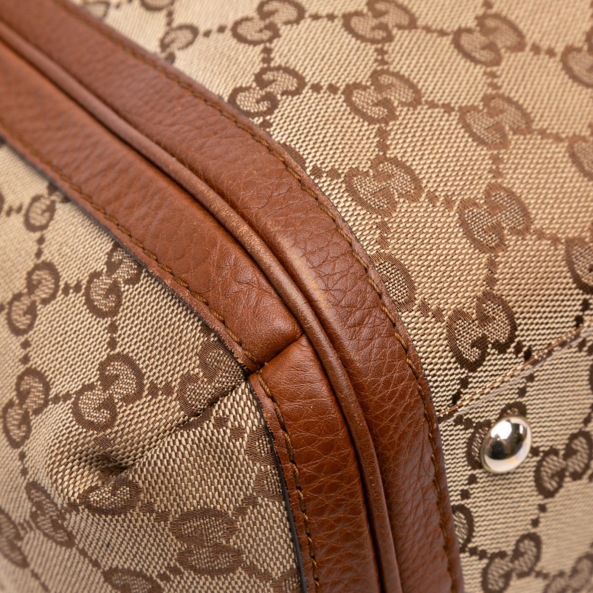Large GG Canvas Bella Satchel