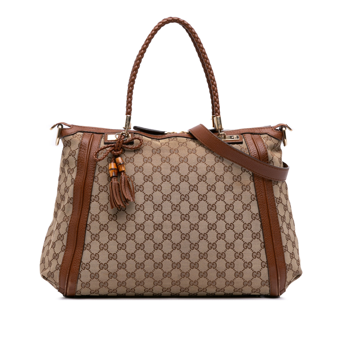 Large GG Canvas Bella Satchel