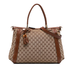 Large GG Canvas Bella Satchel