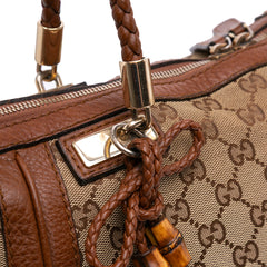 Large GG Canvas Bella Satchel