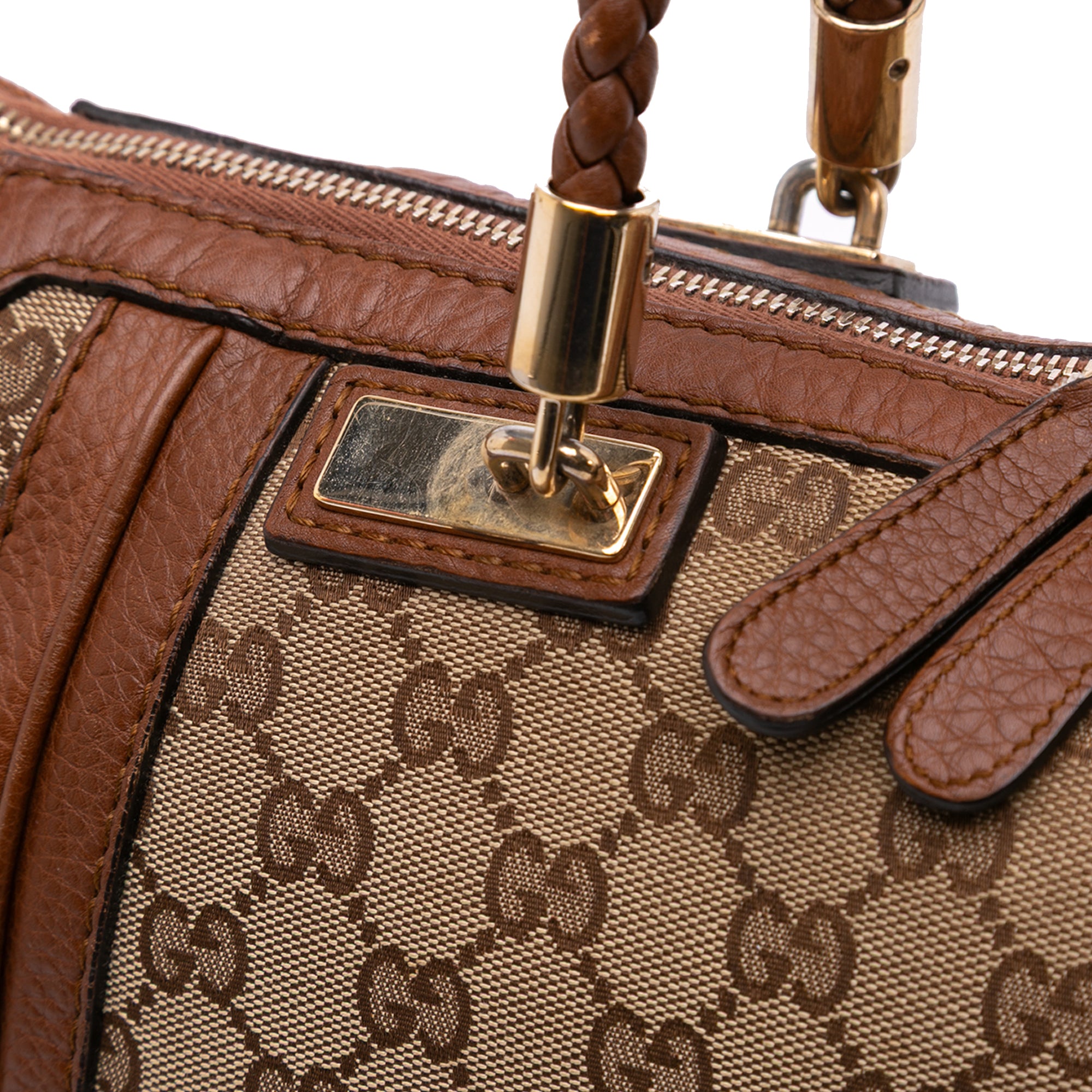 Large GG Canvas Bella Satchel