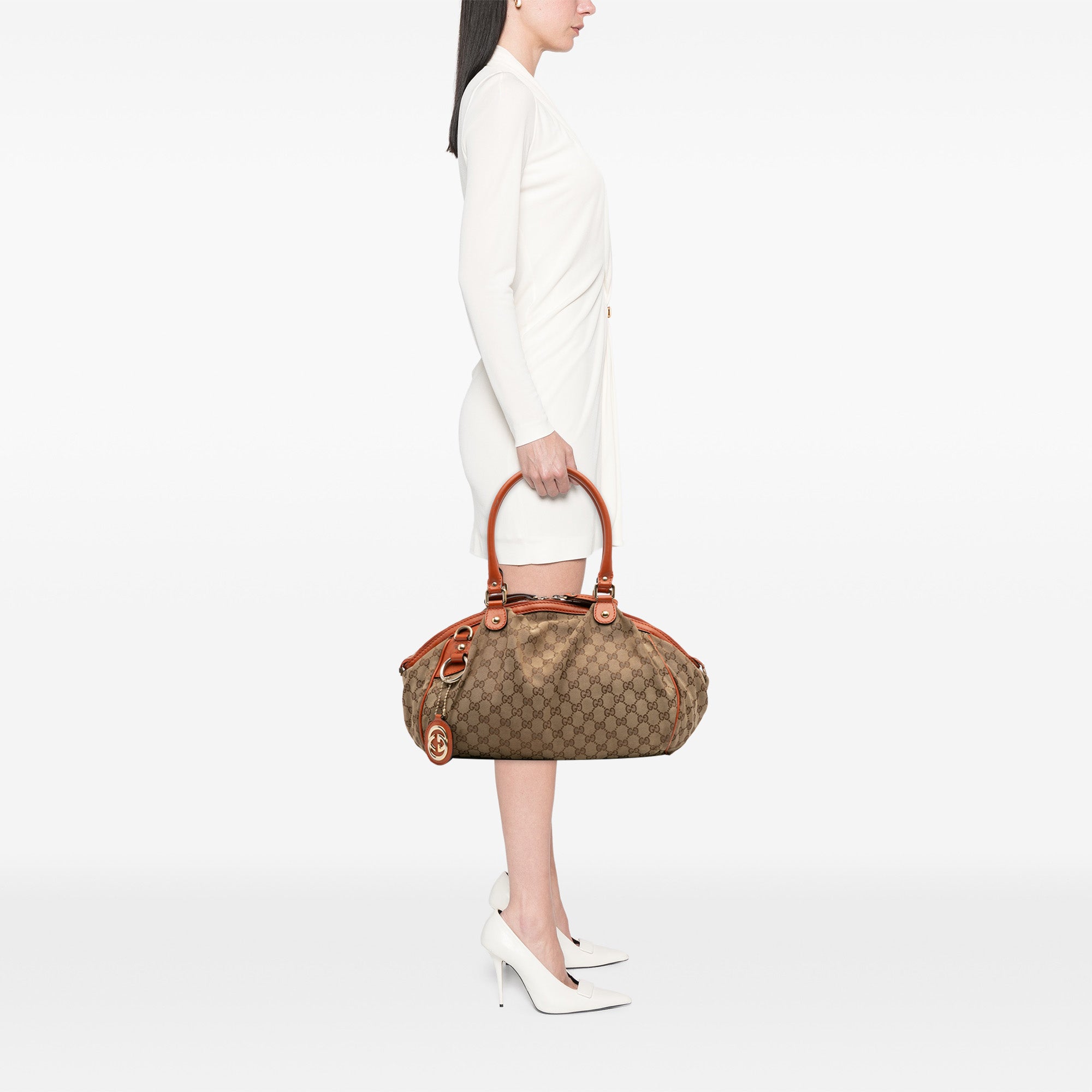 GG Canvas Sukey Satchel