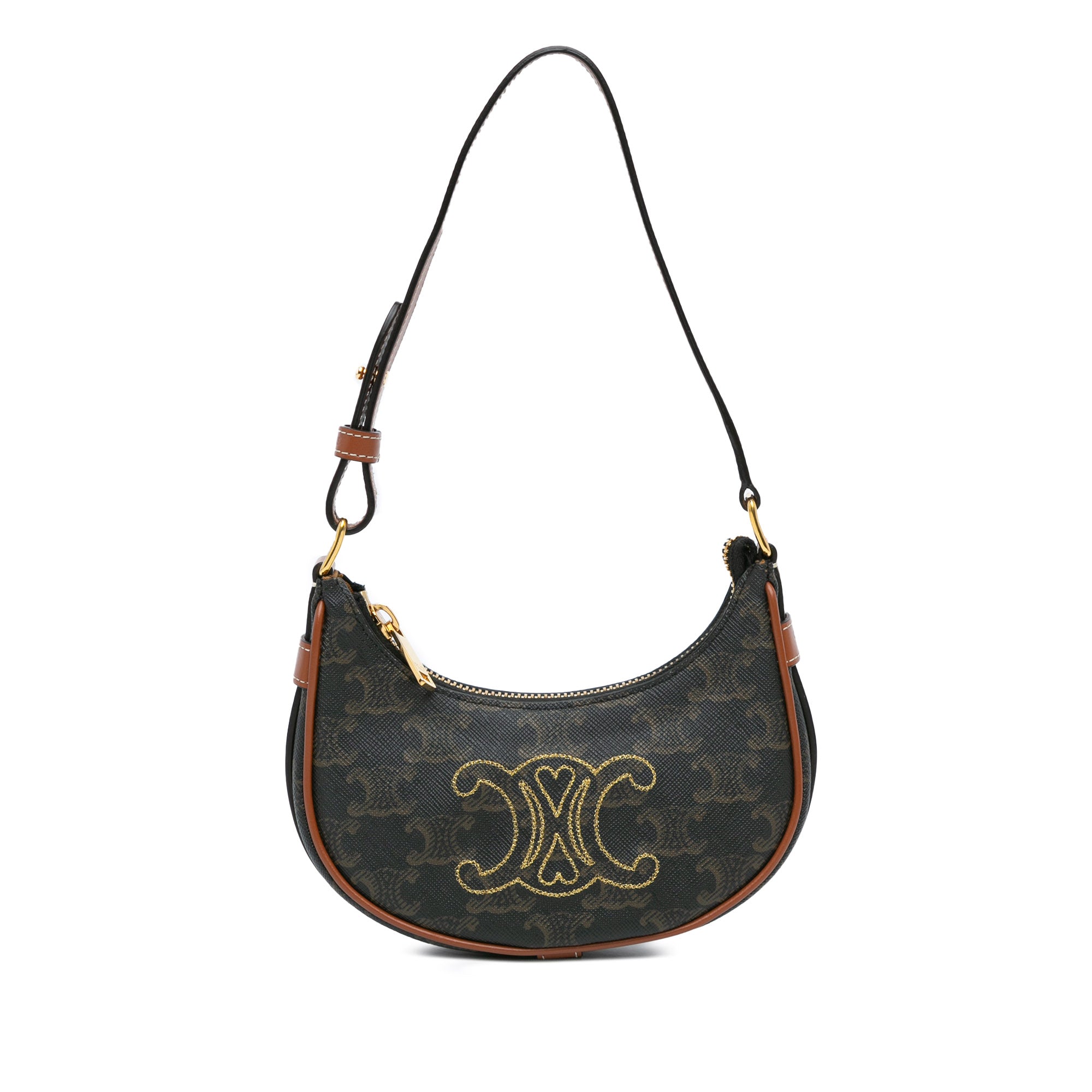 Mini Triomphe Coated Canvas Ava Shoulder Bag