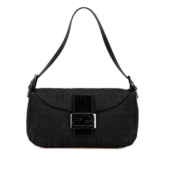 Zucca Canvas Double Flap Shoulder Bag