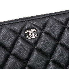 Large Quilted Caviar O Case Clutch