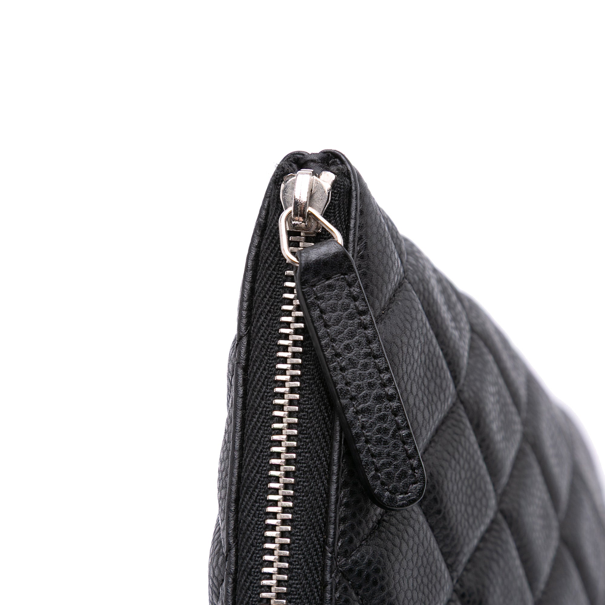 Large Quilted Caviar O Case Clutch