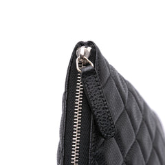 Large Quilted Caviar O Case Clutch