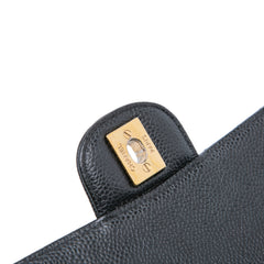 Medium Classic Caviar Double Flap
