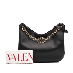 Leather Vlogo Gate Shoulder Bag