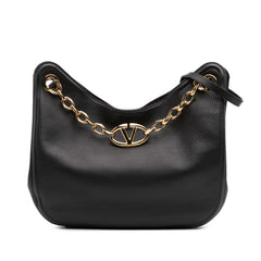 Leather Vlogo Gate Shoulder Bag