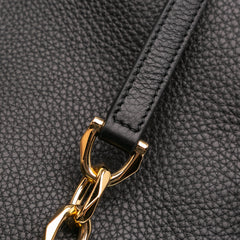 Leather Vlogo Gate Shoulder Bag
