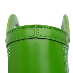 Micro Leather and Raffia Cotton Emroidered Tropicalia Bag