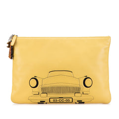 Large Printed Lambskin La Habana O Case Clutch