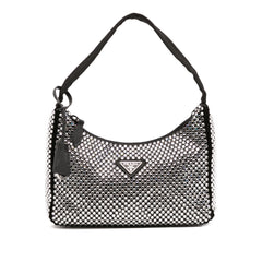 Mini Satin Crystal Re Edition 2000 Shoulder Bag