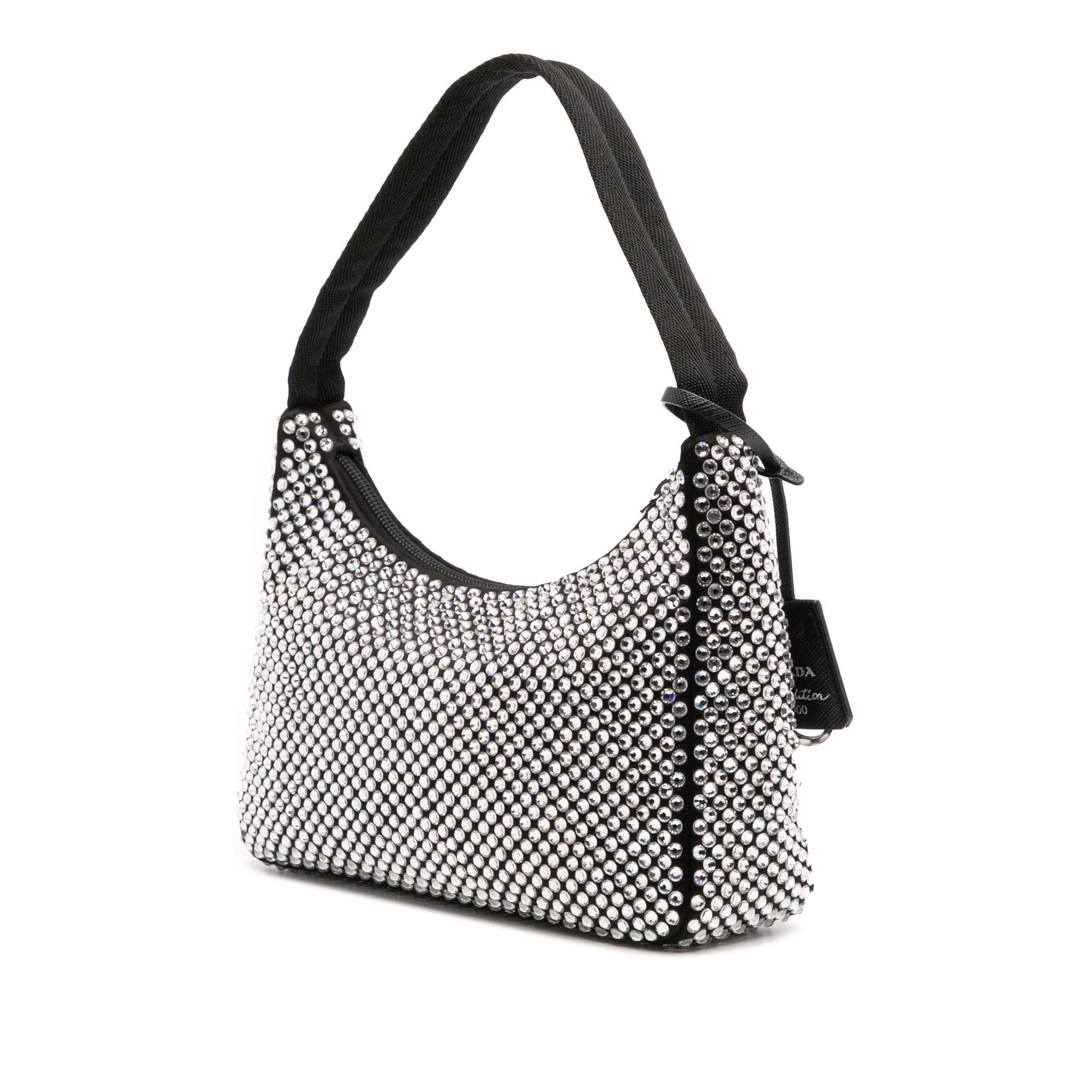 Mini Satin Crystal Re Edition 2000 Shoulder Bag