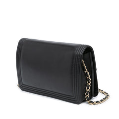 Bicolor Calfskin Boy Wallet On Chain