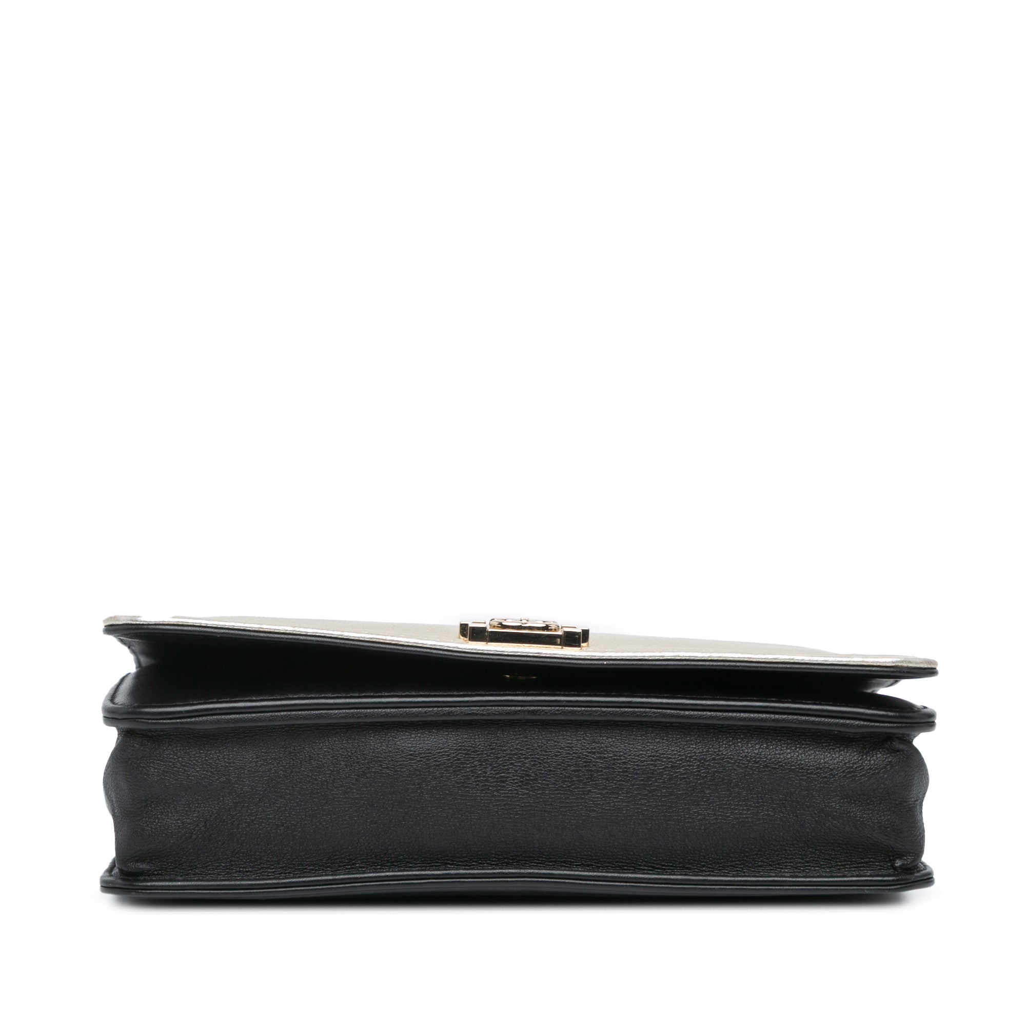 Bicolor Calfskin Boy Wallet On Chain