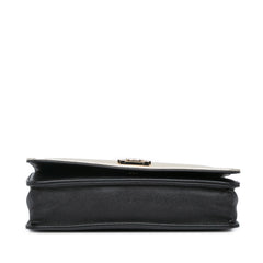 Bicolor Calfskin Boy Wallet On Chain