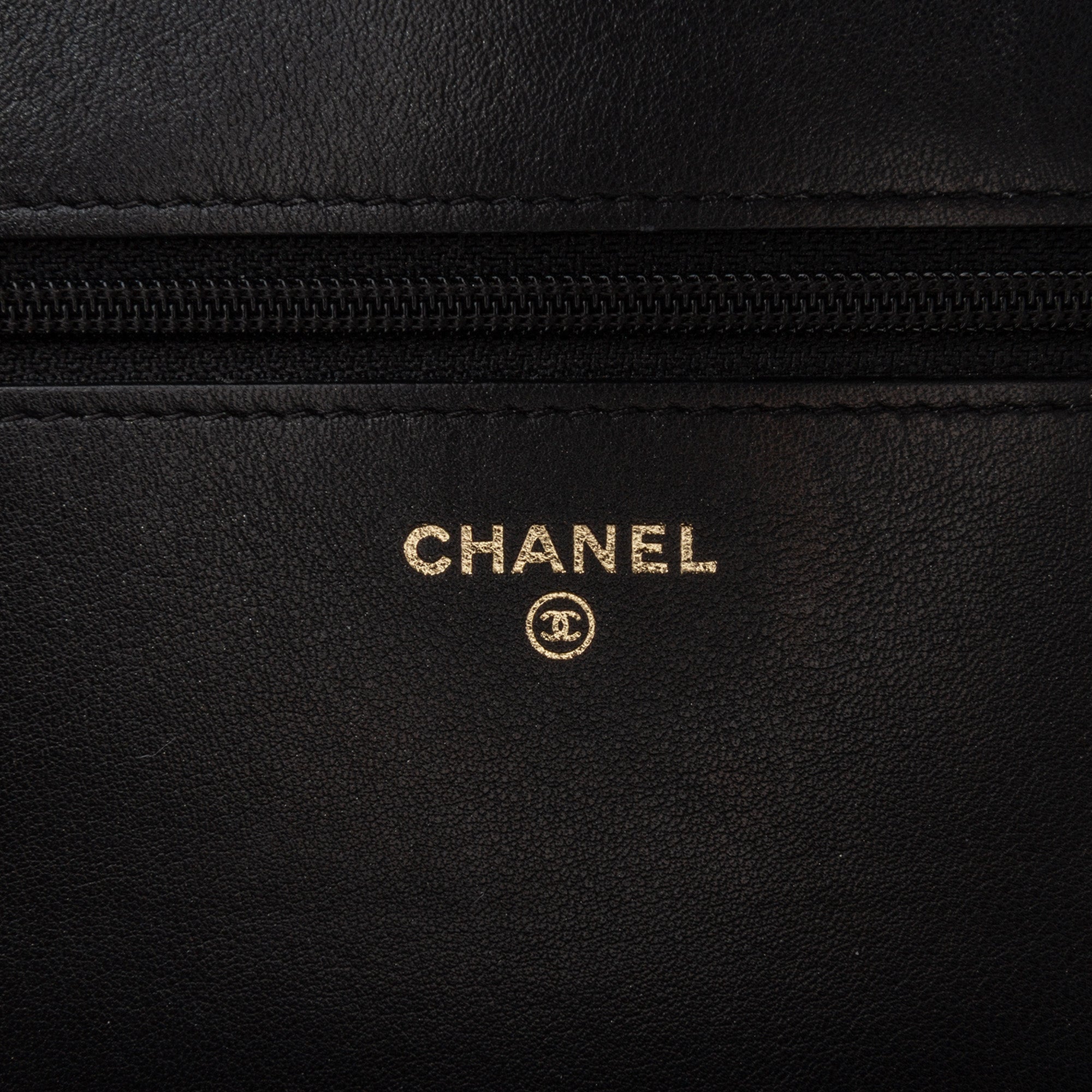 Bicolor Calfskin Boy Wallet On Chain
