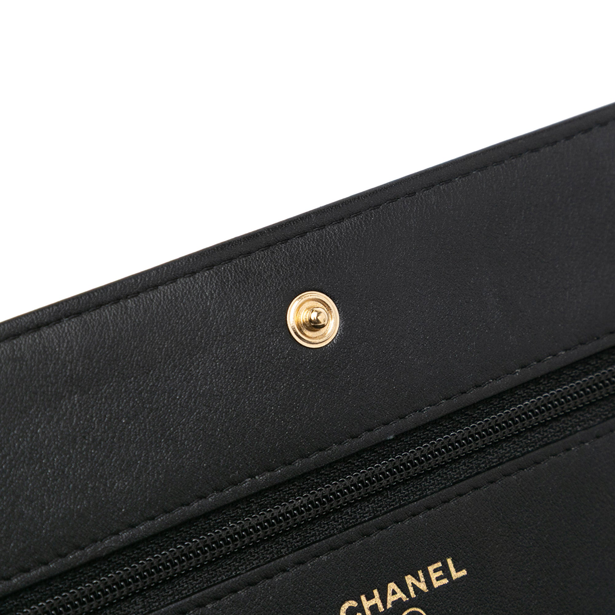 Bicolor Calfskin Boy Wallet On Chain