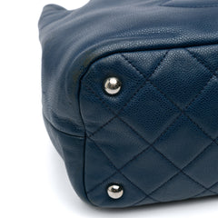 CC Quilted Caviar Chain Tote