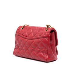 Small Quilted Lambskin Chain Link Flap