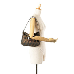 Zucca Canvas Double Flap Shoulder Bag
