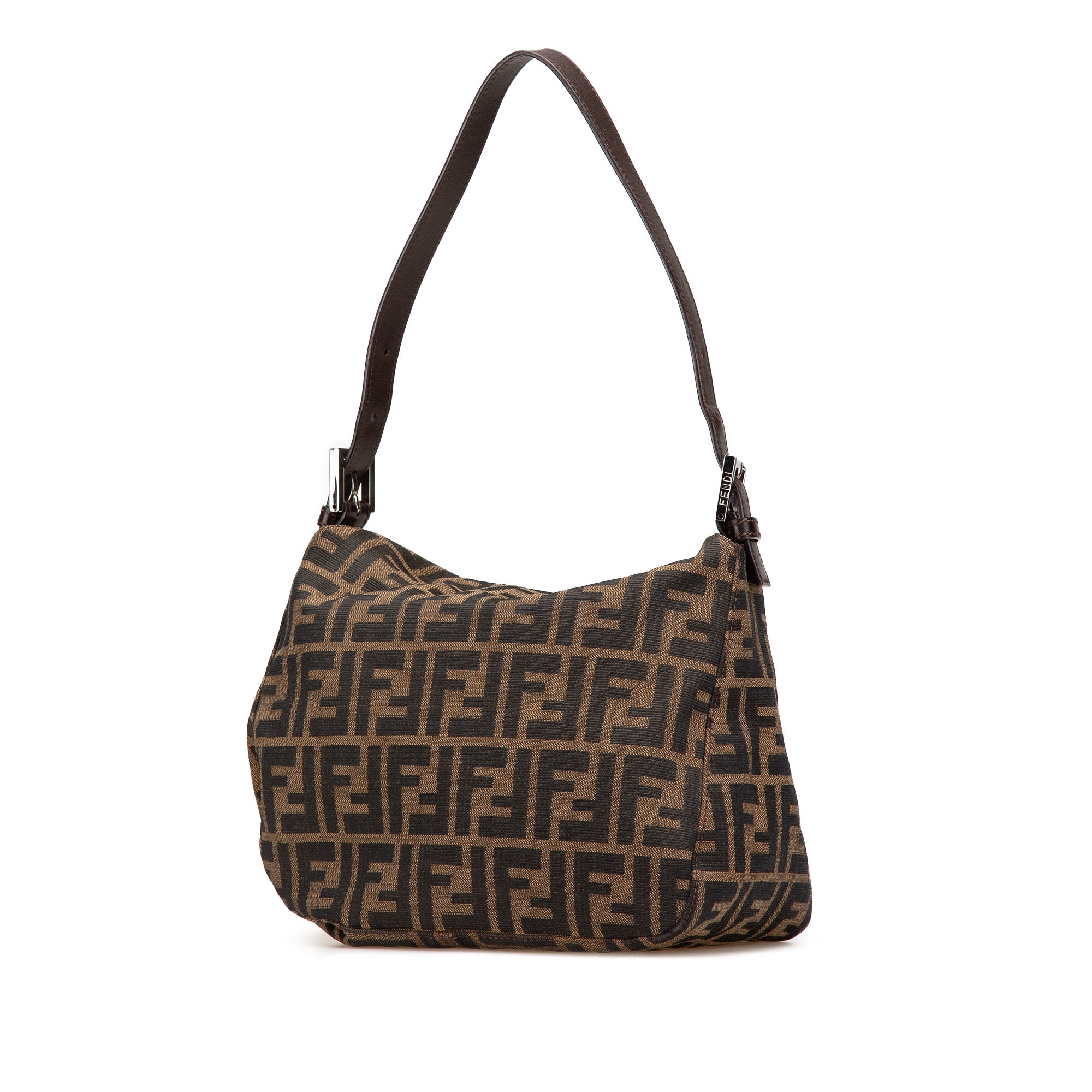 Zucca Canvas Double Flap Shoulder Bag