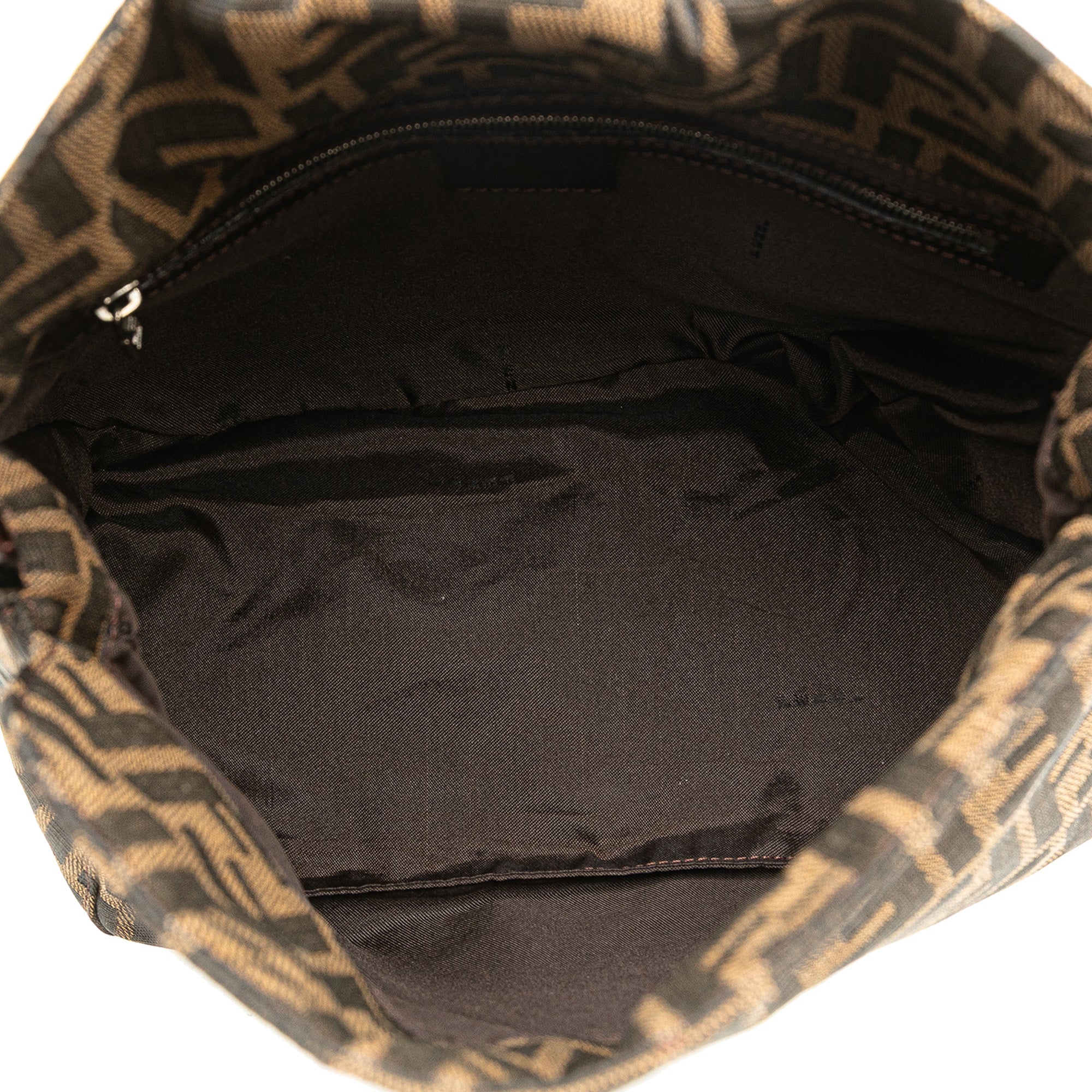 Zucca Canvas Double Flap Shoulder Bag