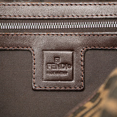 Zucca Canvas Double Flap Shoulder Bag
