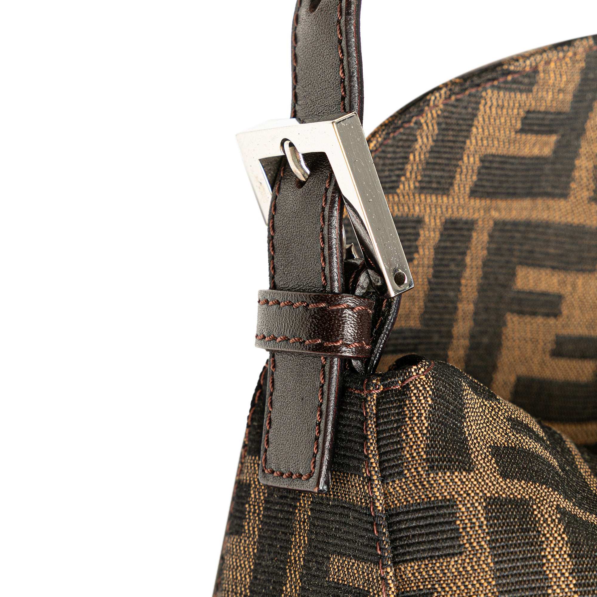Zucca Canvas Double Flap Shoulder Bag