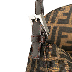 Zucca Canvas Double Flap Shoulder Bag