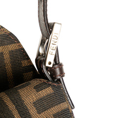 Zucca Canvas Double Flap Shoulder Bag