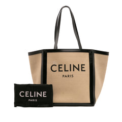 Large Canvas Vertical Square Cabas Tote