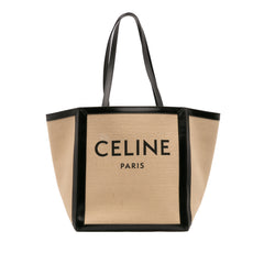 Large Canvas Vertical Square Cabas Tote