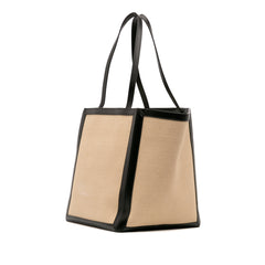 Large Canvas Vertical Square Cabas Tote