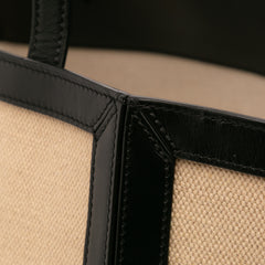 Large Canvas Vertical Square Cabas Tote