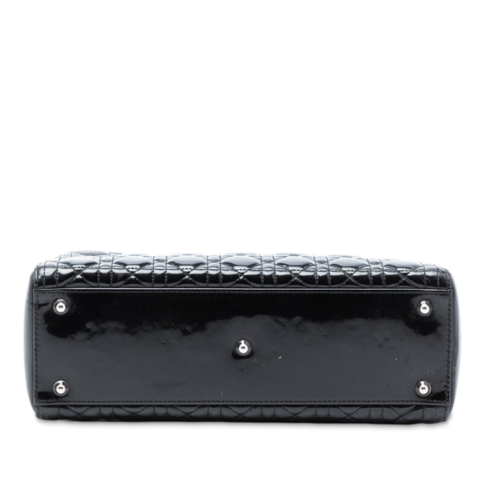 Large Patent Cannage Lady Dior